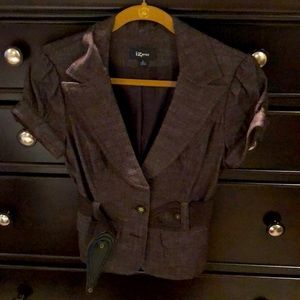 Belted blazer